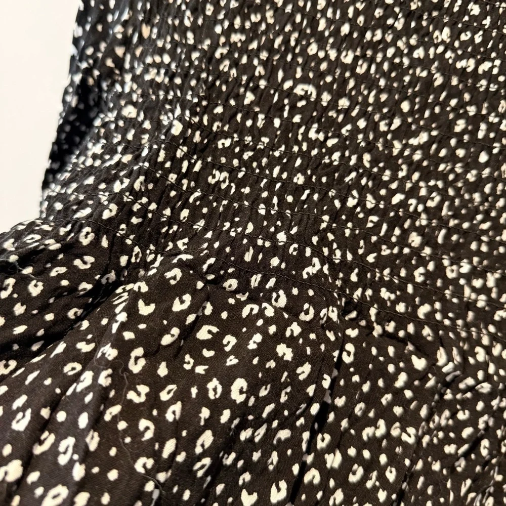 Urban Romantics Black & White Cheetah Print Blouse